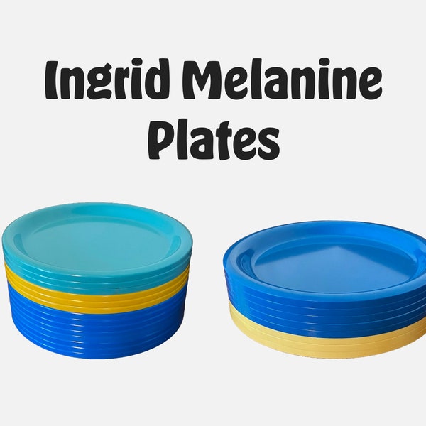 Ingrid Melamine Plates from the 1970s