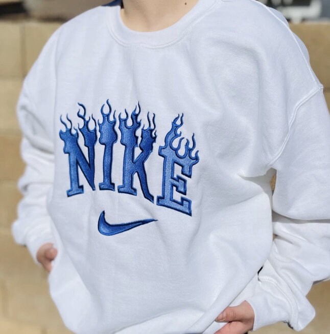 nike flame crewneck