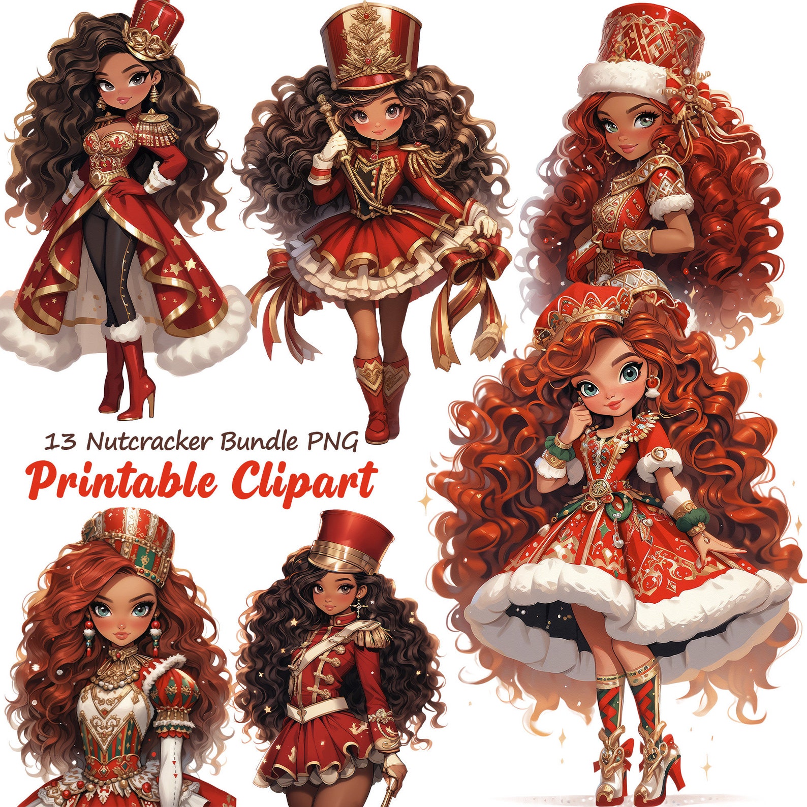 Nutcracker Dolls PNG Graphics, Nutcracker Jazz Band, Winter Christmas