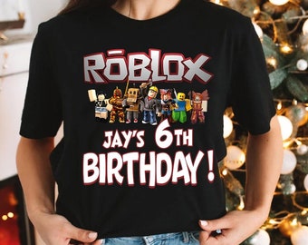 Birthday Boy Shirt, Robots Boy Shirt, Video Game Matching Birthday, Birthday Girl Shirt, Custom Birthday Boy Shirt