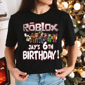 Birthday Boy Shirt, Robots Boy Shirt, Video Game Matching Birthday, Birthday Girl Shirt, Custom Birthday Boy Shirt