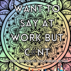 Things I Want To Say At Work But C*unt - The Very Offensive Colouring Book