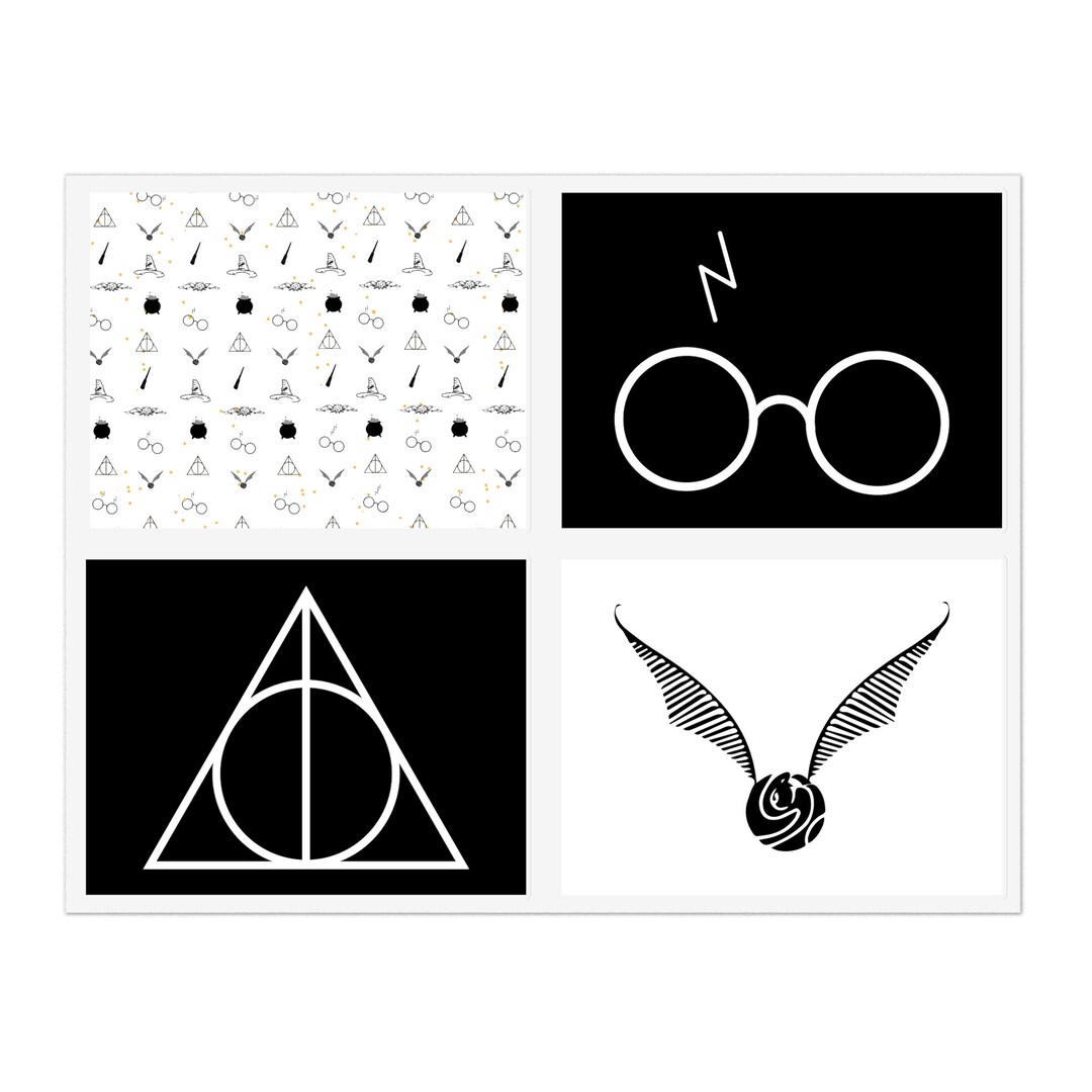 Harry Potter Sticker Sheet / Harry Potter Gift Wizarding Etsy