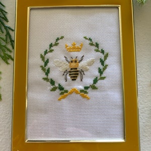 Bee Cross Stitch Picture