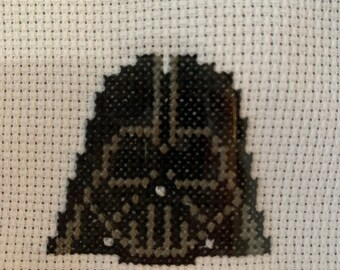 Cuadro de punto de cruz de Darth Vader