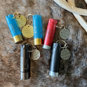 12 Gauge Shotgun Shell Keychain “1st Buck 2024”
