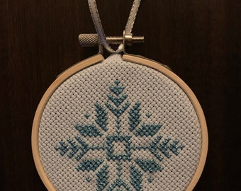 Adorno navideño de copo de nieve