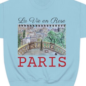PARIJS Artwork Sweatshirt, Parisienne Cityscape Sketch Hoodie, Montmartre Sweatshirt, Sacré Cœur Shirt, Kaart van Parijs Trui Montmartre Parijs