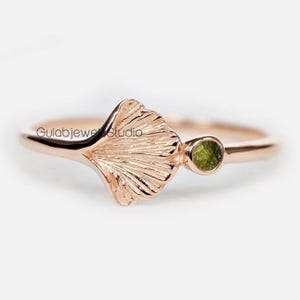 Natürlicher Roh Moldavit Edelstein Ring aus 925 Sterling, zierlicher Moldavit Ring, Meteorit Ring, zertifizierter Moldavit, handgemachter Ring, Geschenk für die Liebe