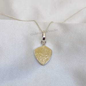 Libyan Desert Glass Pendant Silver jewelry Libyan Glass necklace, real Libyan Desert Glass libyan tektite Authentic libyan desert glass