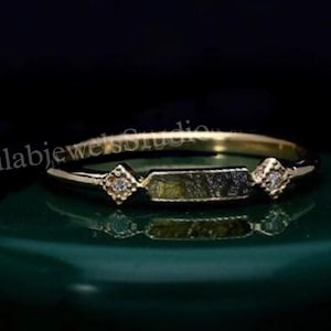 Raw Moldavite Ring - 925 Sterling Silver Real Moldavite Ring Silver, Moldavite Ring with Certificate Ring, Hidden Ring Genuine Moldavite