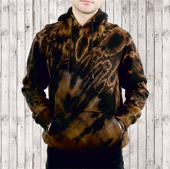 Tie Dye Hoodies in COLORFULL Custom Painting Watercolor Embroidered Brown Hoodie Sweatshirt Personalized Birthday Gift Best Gift Hoodie Etsy
