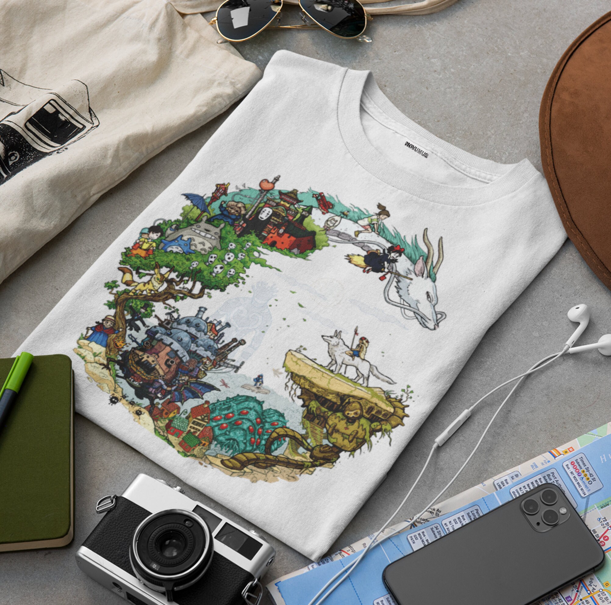 Vintage Shirt Anime Shirts Tshirt Women Studio Kawaii T - Etsy