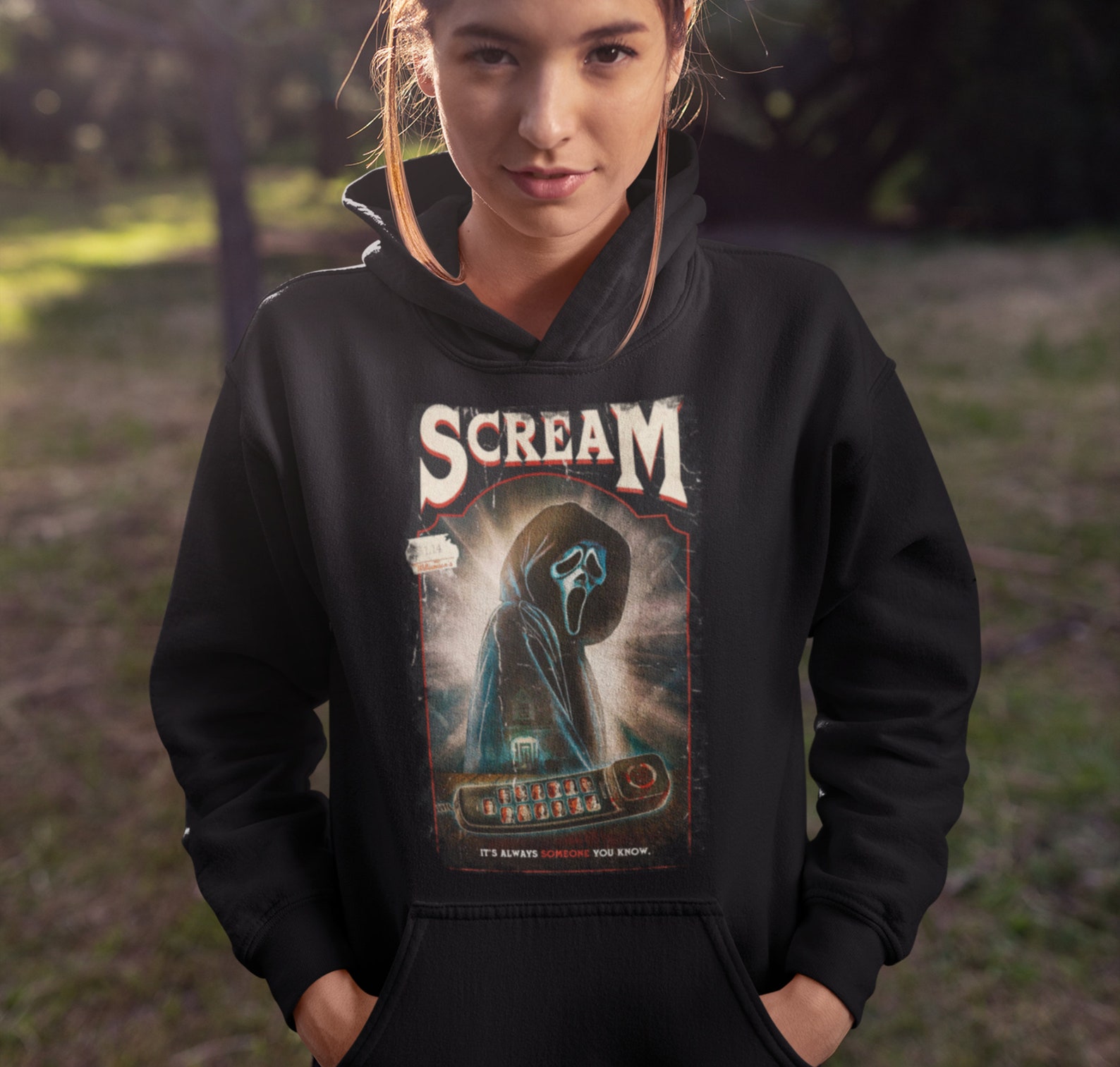 Let's Watch Scary Movie SCREAM Retro Sweatshirt, Movie Scary Horror ...