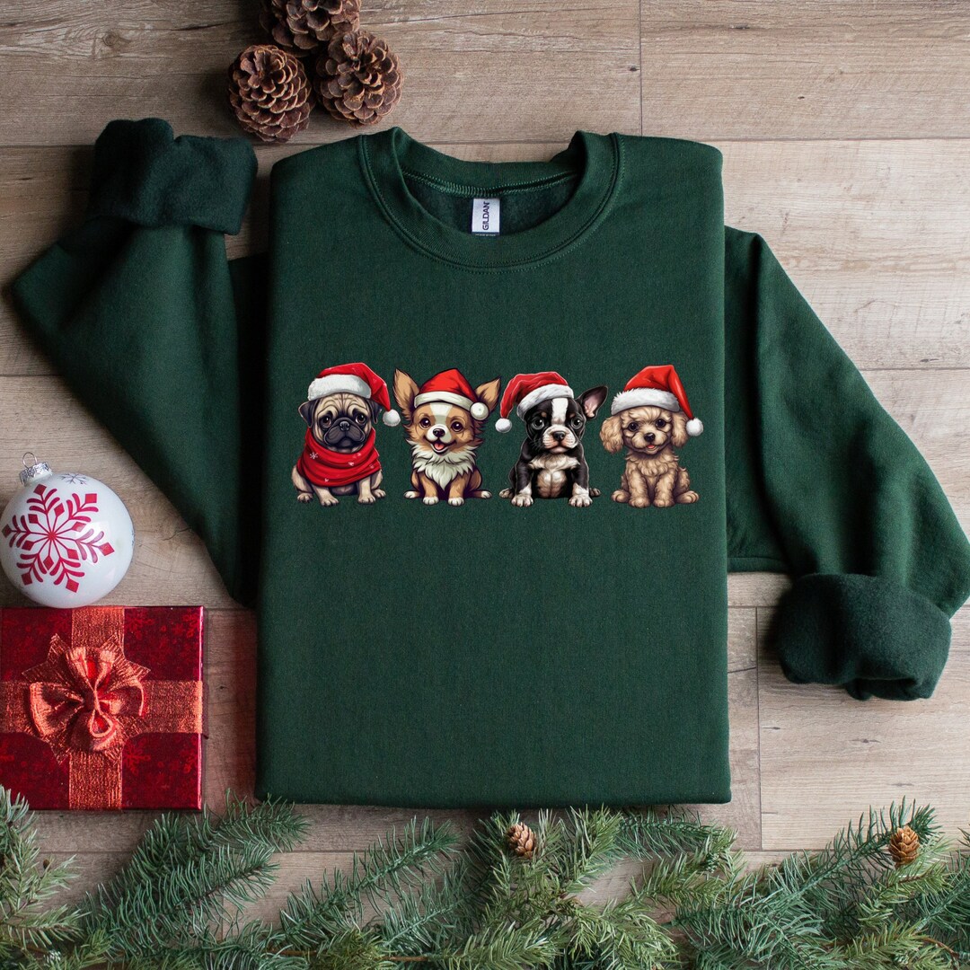 Puppy Sweatshirt Dog Owner Sweater Dog Christmas Dog Etsy