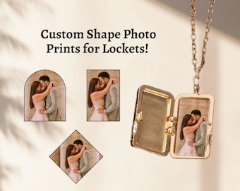 Custom Locket Photo Prints, Picture Prints for Locket, Photos for Antique Locket, Memorial Jewelry, Anniversary Gift
