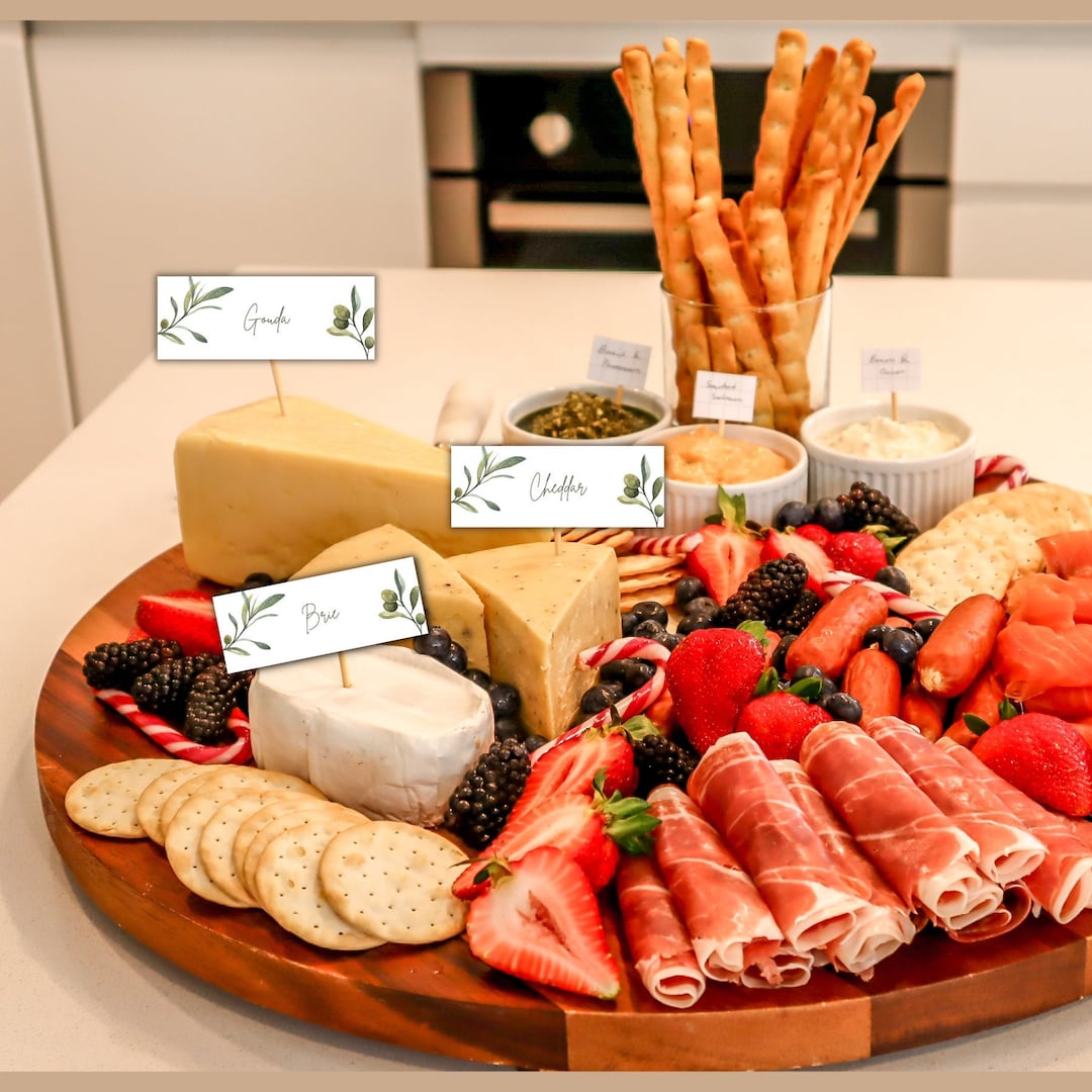 Cheese Labels for Charcuterie Boards Cheese Plate Markers Etsy