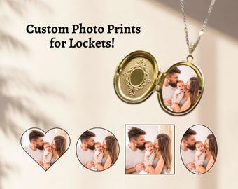 Impressions photo médaillon, Impressions photo médaillon coeur, Impressions photo médaillon personnalisé, Impression photo médaillon rond, Bijoux commémoratifs