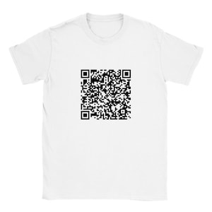 Rick Astley Never Gonna Give You Up QR Code T-Shirt Rick-Rolled