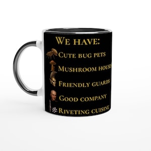 Visit Vvardenfell Mug – Morrowind Travel Poster Style Cup – Elder Scrolls Silt Strider Tourism Gift for Gamer