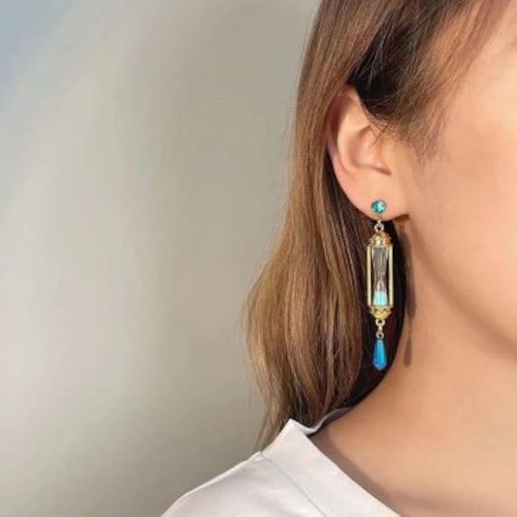 Buy Vanitas Anime Earrings Stud and Ear Clip Hourglass Earrings Online in  India  Etsy