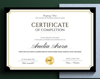 Certificate of Achievement Template, Editable Certificate of Completion BUNDLE, Award Recognition, Hair, Massage, Lashes Course, Training