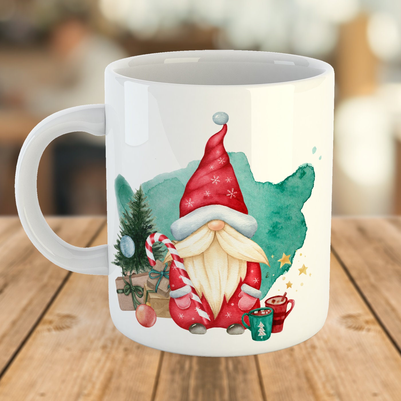 Christmas Tree Santa Claus Ceramic Mug with Lid Straw Home Office Coffee  Milk Tea Water Cup for Friends Students Drinkware Gift - AliExpress