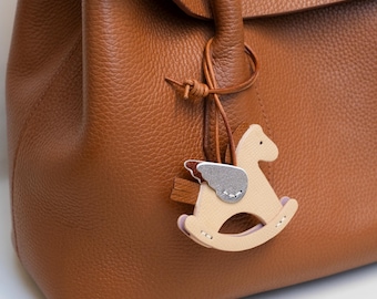 Pegasus Charm, Bag Charms & Keychains, Handcrafted In Leather