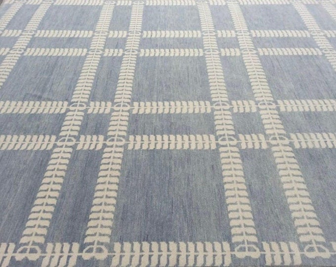 Kilim Rug Marianne Inspired Grey and Wheat Tones with Simple Finishing for Elegant Home Decor"