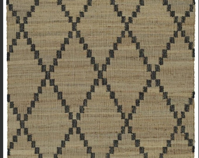 Handwoven Moroccan Berber Rug – Natural Wool Diamond Pattern Carpets      Swedish Marianne Richter kilim rug  New Zealand Wool & Cotton"