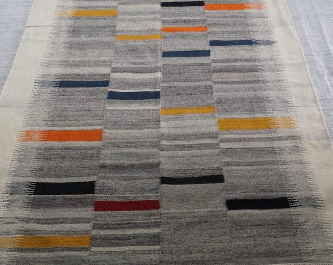 New Swedish Marianne Richter-Inspired Kilim Rug – 12x15 Handwoven Scandinavian Masterpiece..