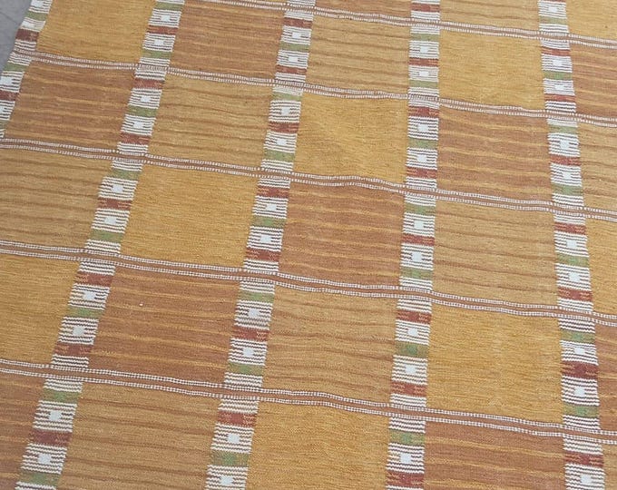 Handwoven Geometric Pattern Rug Modern Neutral Area rugs for Living Room & Bedroom  Swedish Marianne Richter