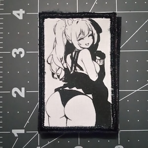 Waifu Embroidery Anime Patch, Hook and Loop Patch, Cute Anime Patches