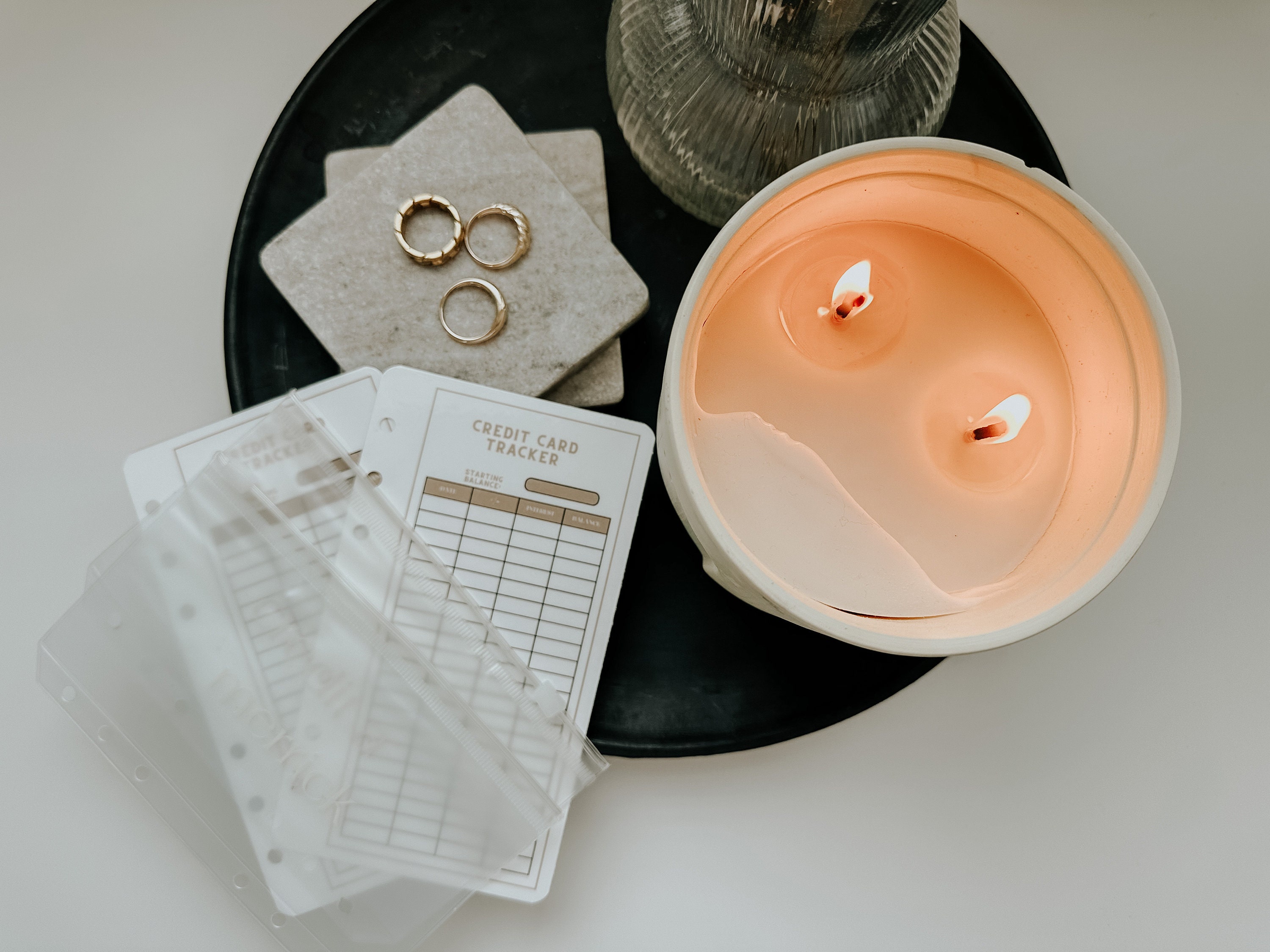 Laminated Credit Card Tracker and Zipper Envelope Bundle Etsy