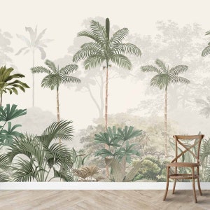 Tropische Tapete für Zuhause, inspiriert vom schönen Kovalam in Indien - Einfach zu installierendes und zu pflegendes meistverkauftes Wandbild