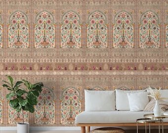 Behang voor slaapkamer en woonkamer Indiase muurschildering voor een prachtig interieur Op maat gemaakt behang uit India