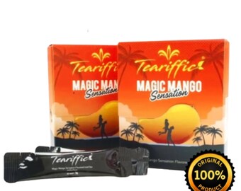 1 Box (12 Sachets) Teariffic Magic Mango Sensation Men Herb Energy Coffee FREE Standard Shipping