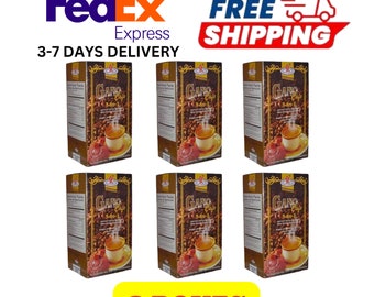 6 Boxes Gano Excel Cafe 3 in 1 Original Coffee Ganoderma Reishi FREE Express Shipping