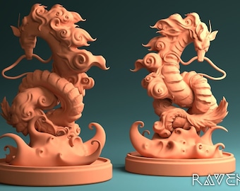 Haku Spirited Away Dragon figura archivo STL para impresión 3D
