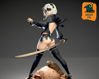 2B Nier automata   figure STL file for 3d printing