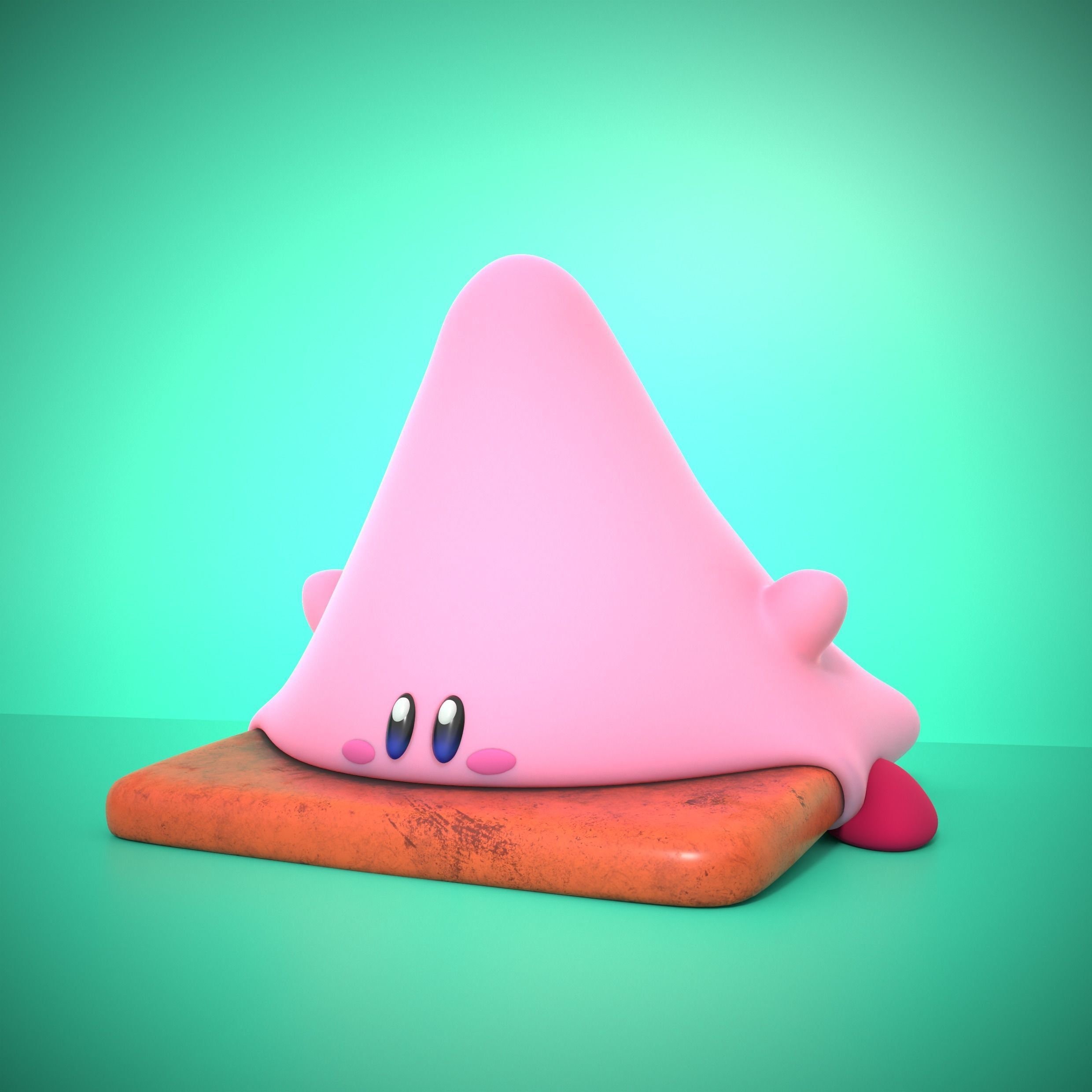 Kirby Cone Mouth Figure STL File for 3d Printing Etsy