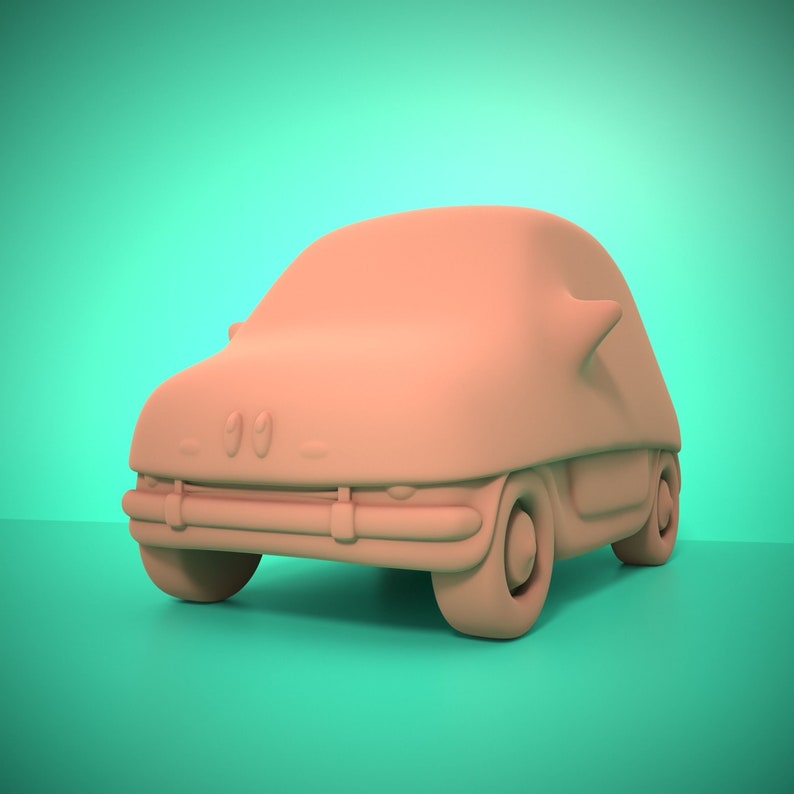 Kirby Carby Figure STL File for 3d Printing Etsy