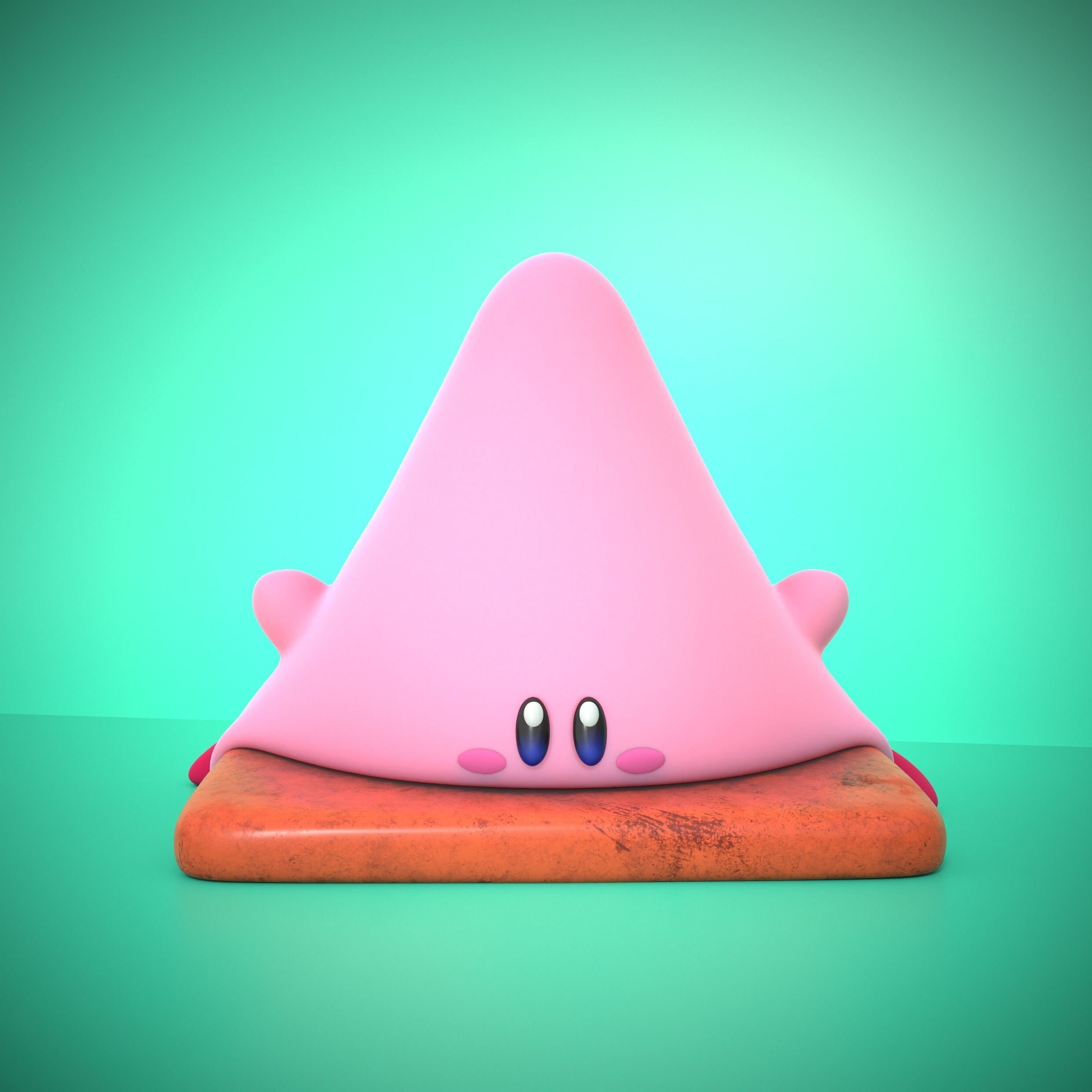 Kirby Cone Mouth Figure STL File for 3d Printing Etsy