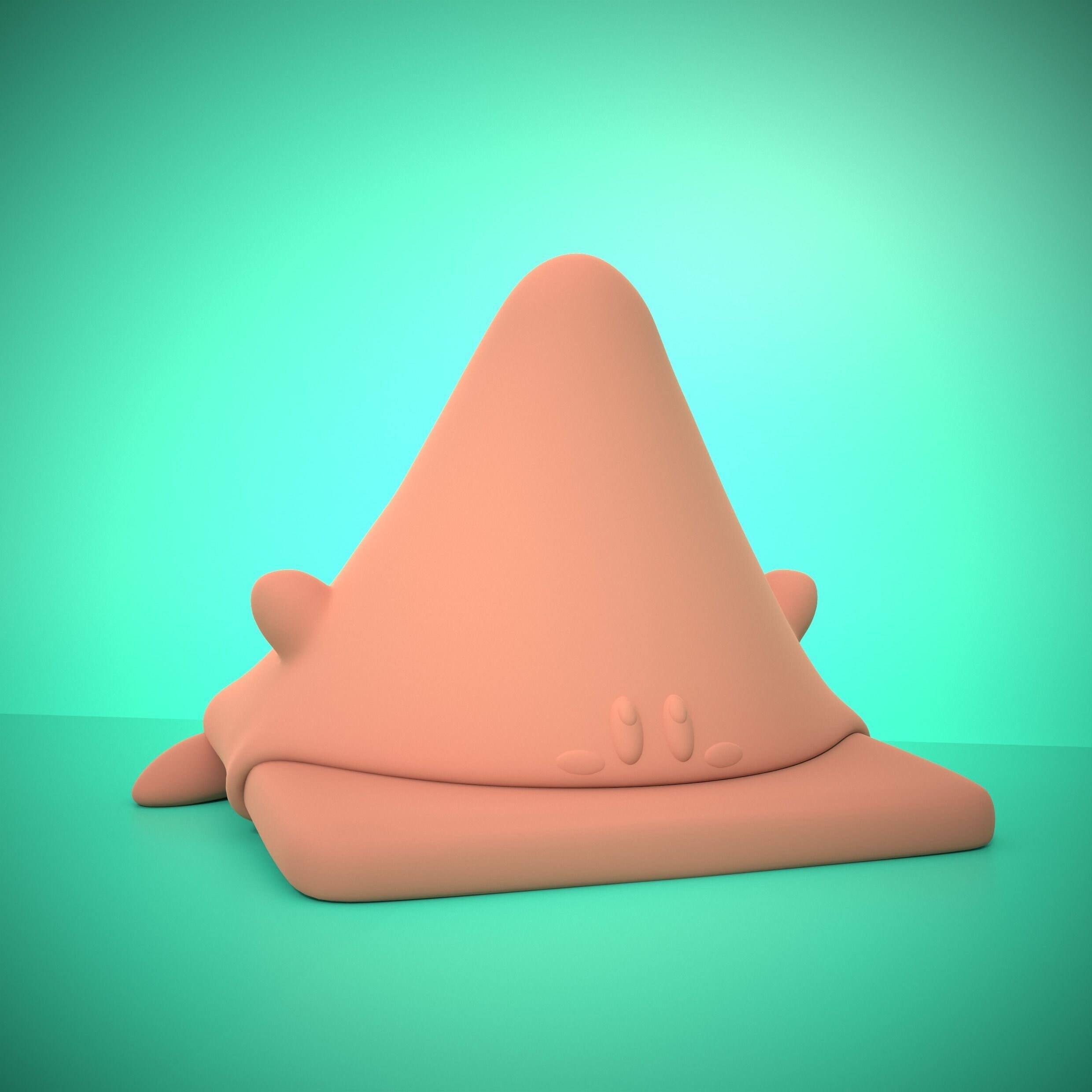 Kirby Cone Mouth Figure STL File for 3d Printing Etsy