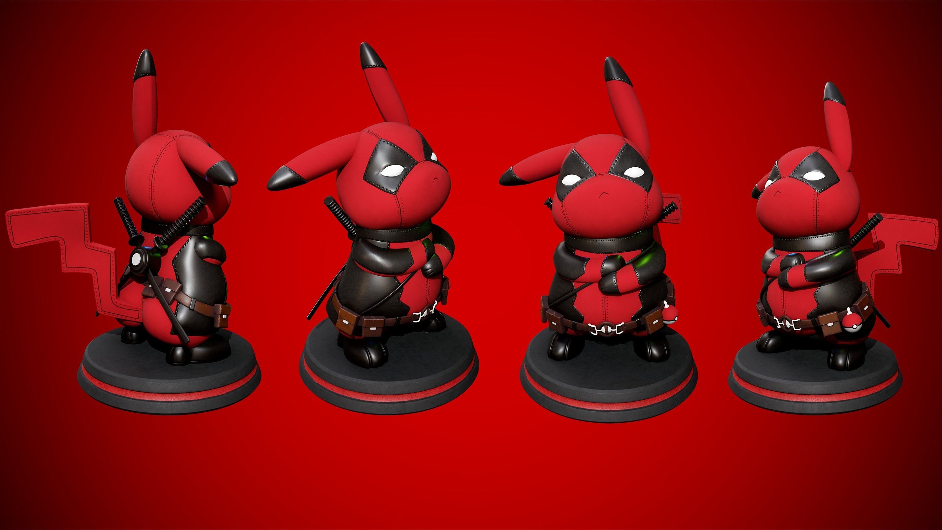 Deadpool pikachu figure deals