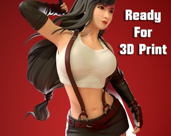 Tifa lockhart Figur STL Datei zum 3D Druck