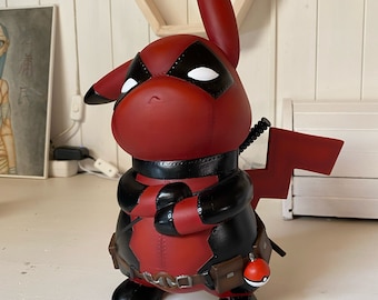 Pikachu Deadpool figure STL file for 3d printing