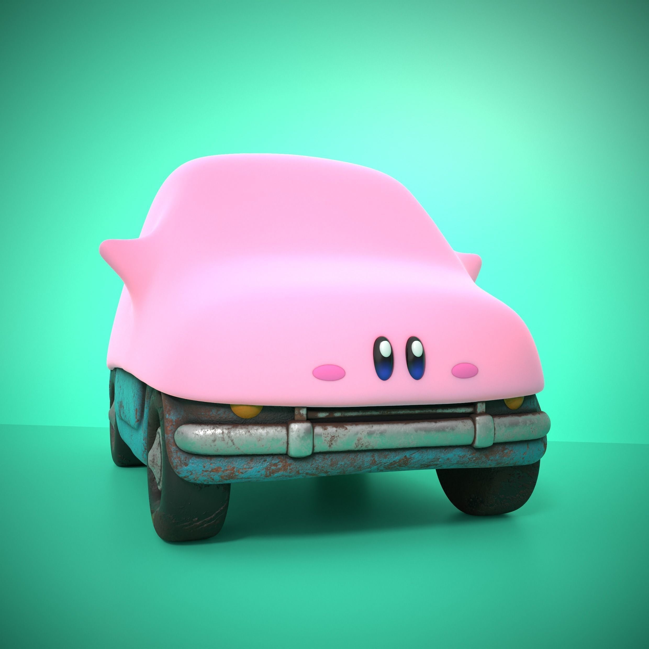 Kirby Carby Figure STL File for 3d Printing Etsy