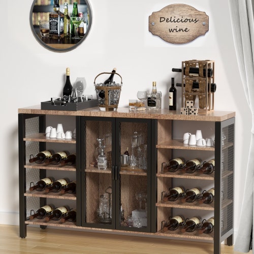 Coffee/wine Bar With Barn Door Etsy