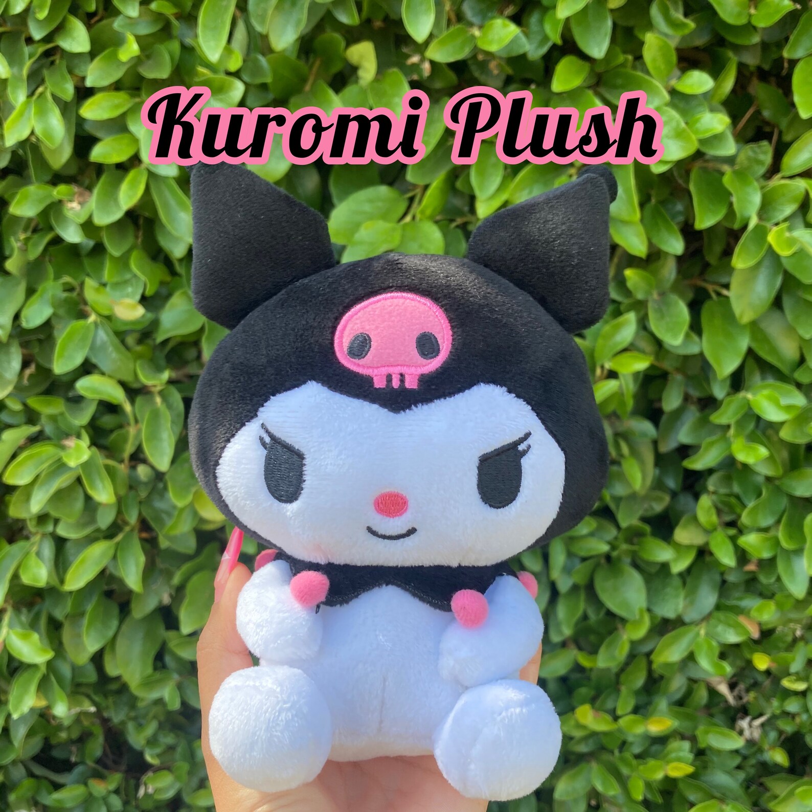 Kuromi Plushie Sanrio Plushie Kuromi Cute Plushies Etsy